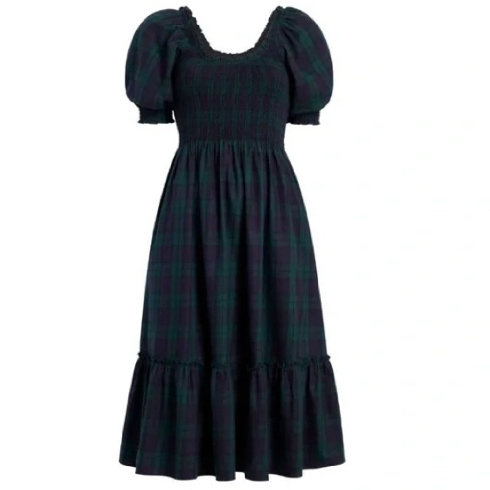 Rare! Hill House Home Louisa Nap Dress Blackwatch Tartan